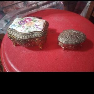 Elegant Floral Jewelry Box Set